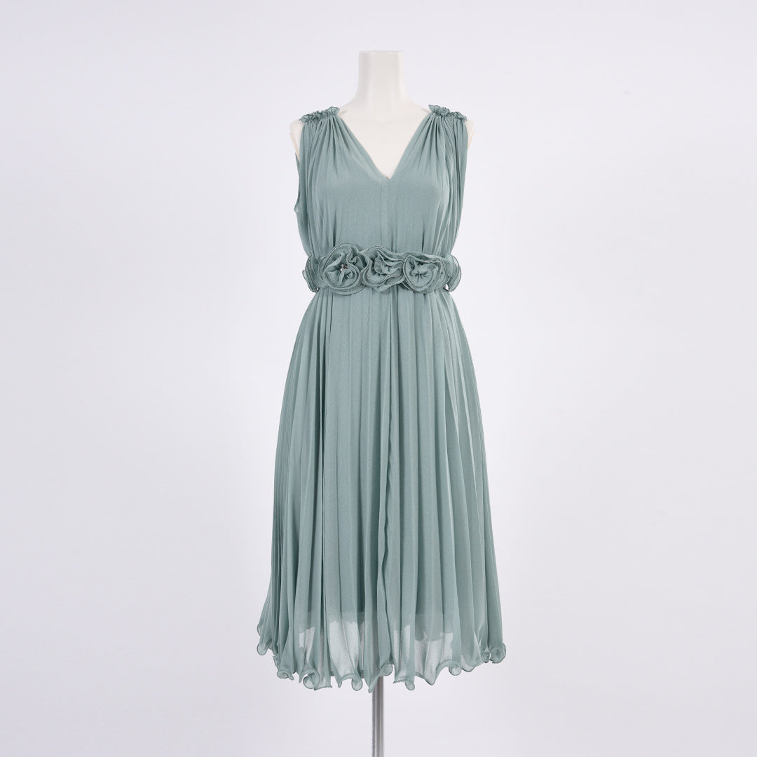 【OUTLET】フラワーベルト付プリーツドレス Dear Princess 3069223