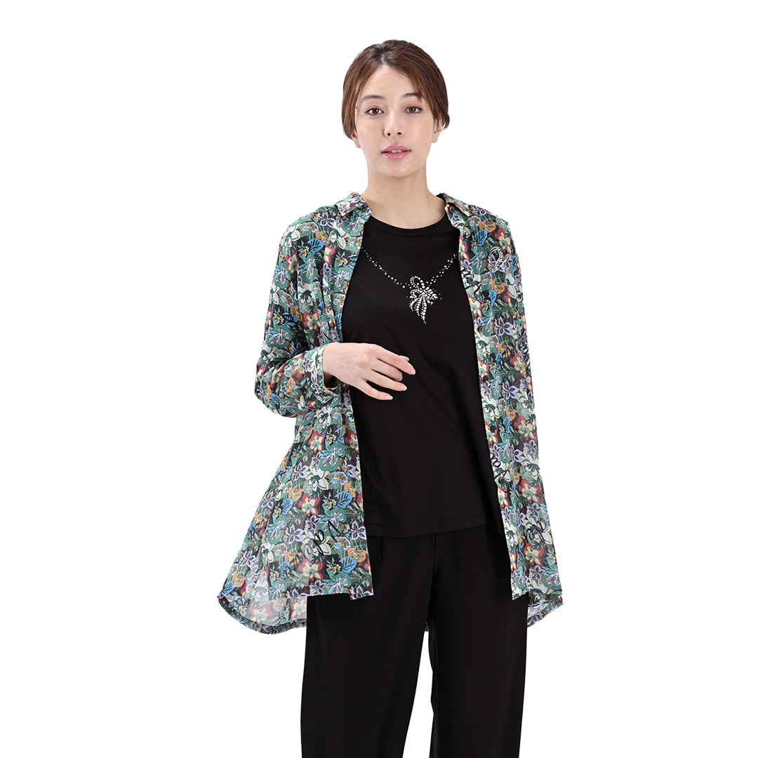 【Lサイズ】ネックレスモチーフ カットソー VALENZA 5562321