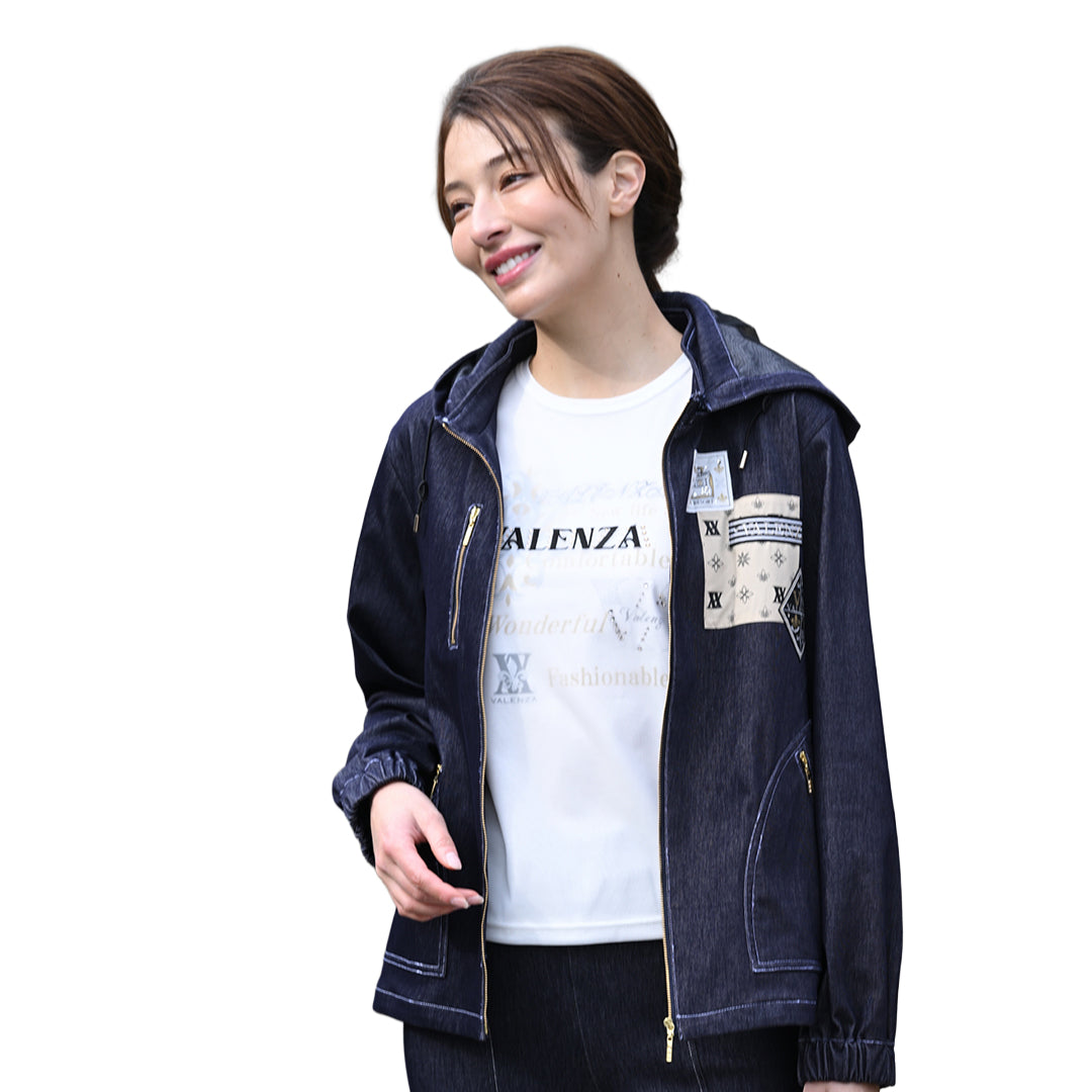 チュール重ね プリントカットソー VALENZA 5162314