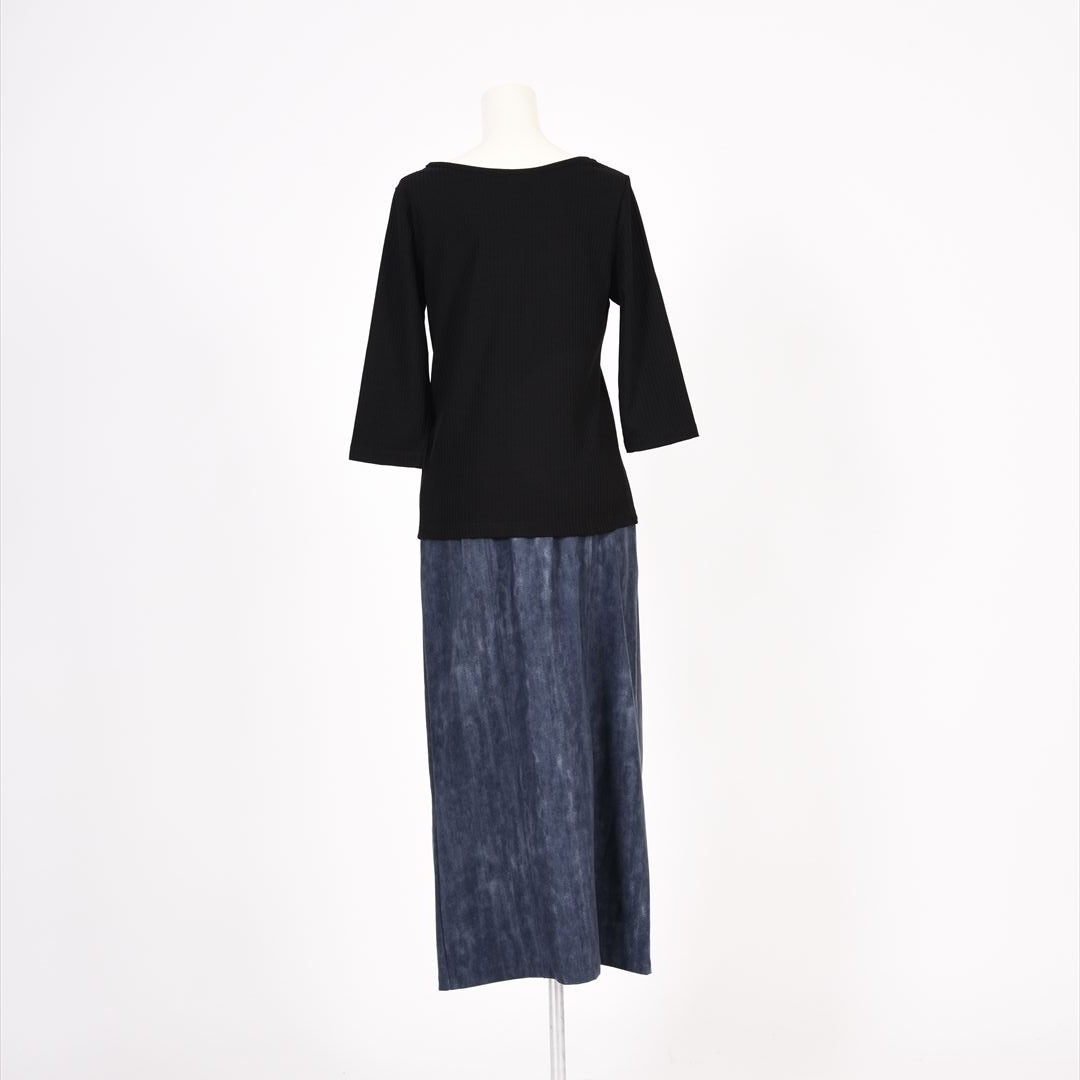 メイストレッチリブ カシュクール風カットソー B DONNA 6052106