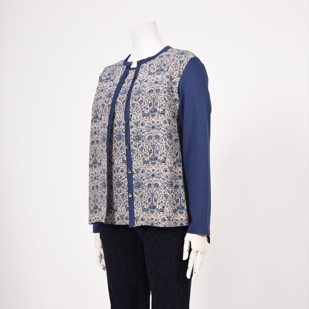 【リバティプリント】配色カットソー MIMO MODA 2552370