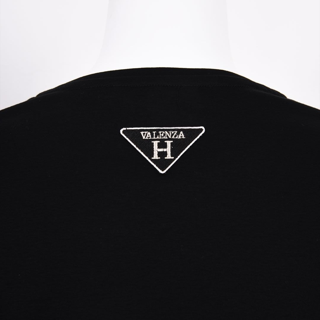 ボーダー切替 ワッペンモチーフ カットソー VALENZA home 5352302