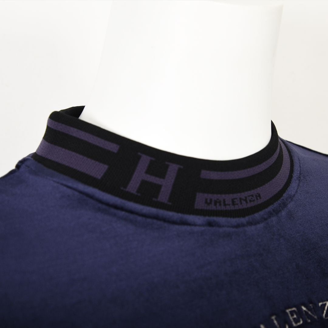 【上品な光沢】フロントモチーフ ストレッチベロアカットソー VALENZA home 5352304