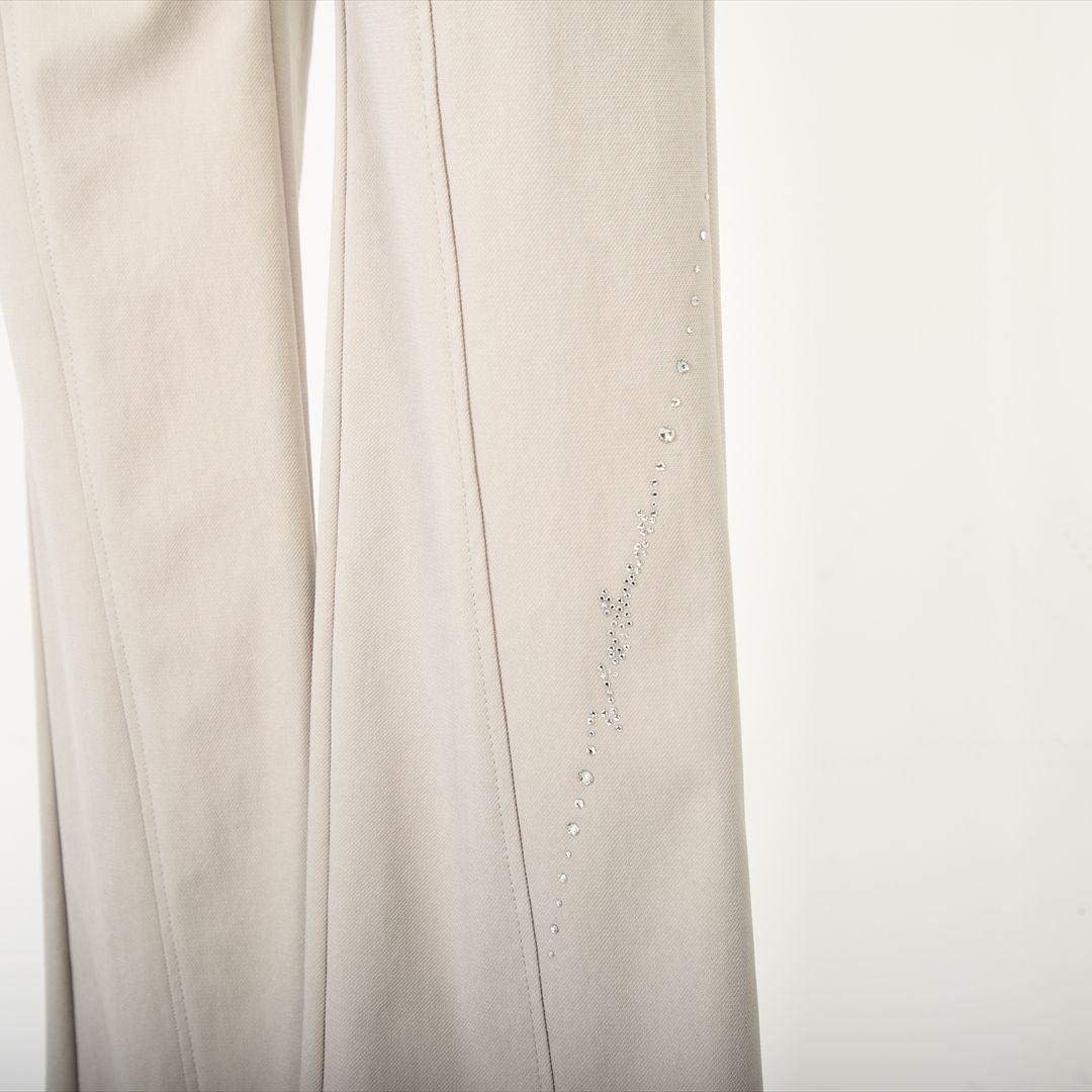 【ウエストゴム】ナローラインモチーフ ストレートパンツ VALENZA 5156528