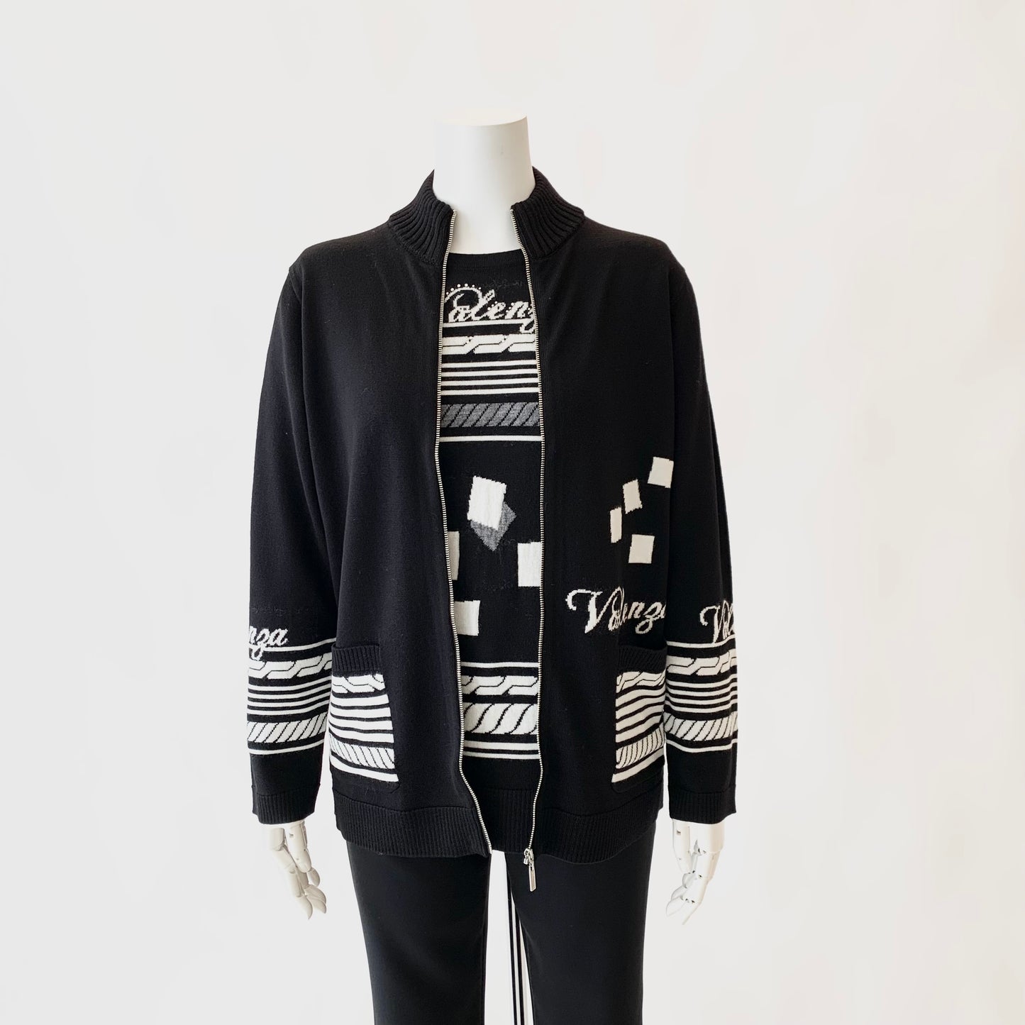 【フルジップニット】ハイネックカーディガン VALENZA 5143405