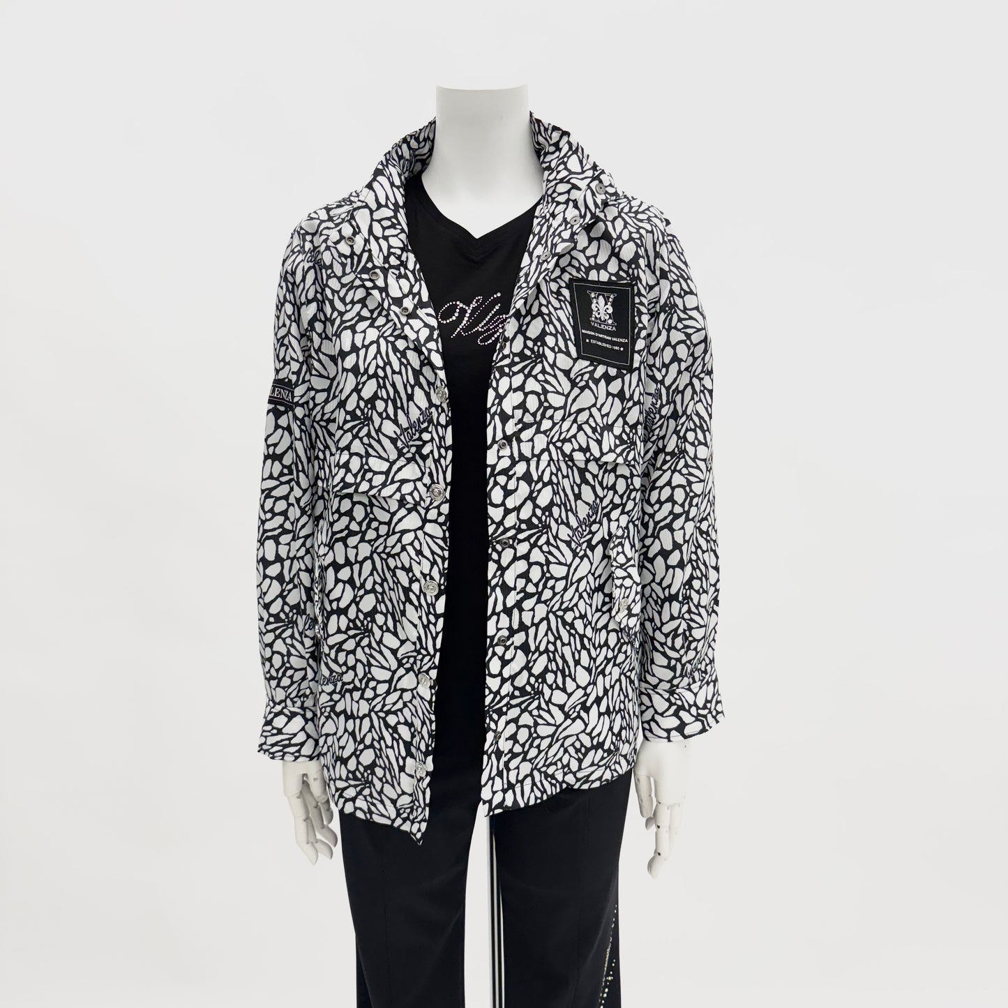 【Lサイズ】ボタニカルプリント ジャケット VALENZA 5557304