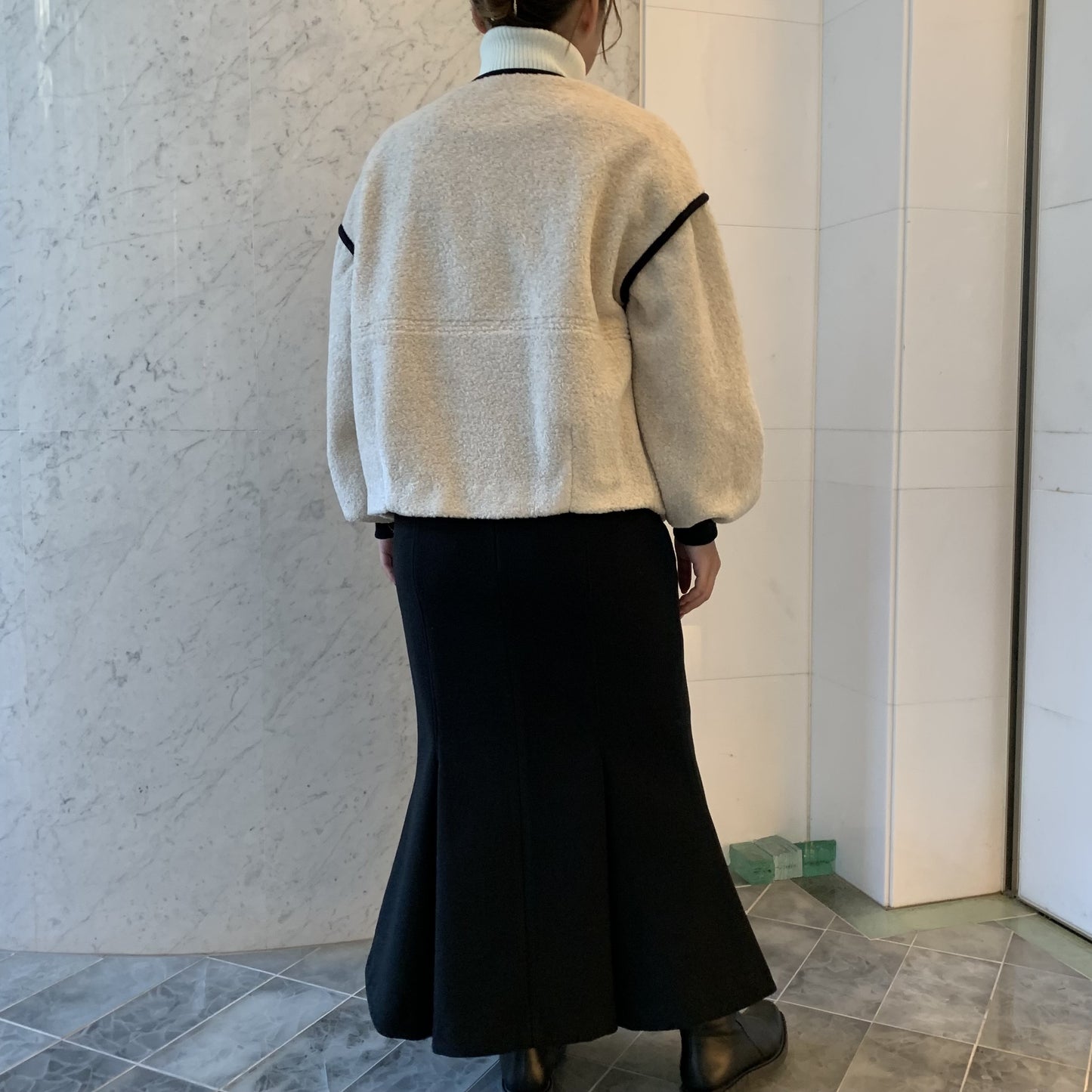 WOOL blend boa pile ジャケット B DONNA 6547000