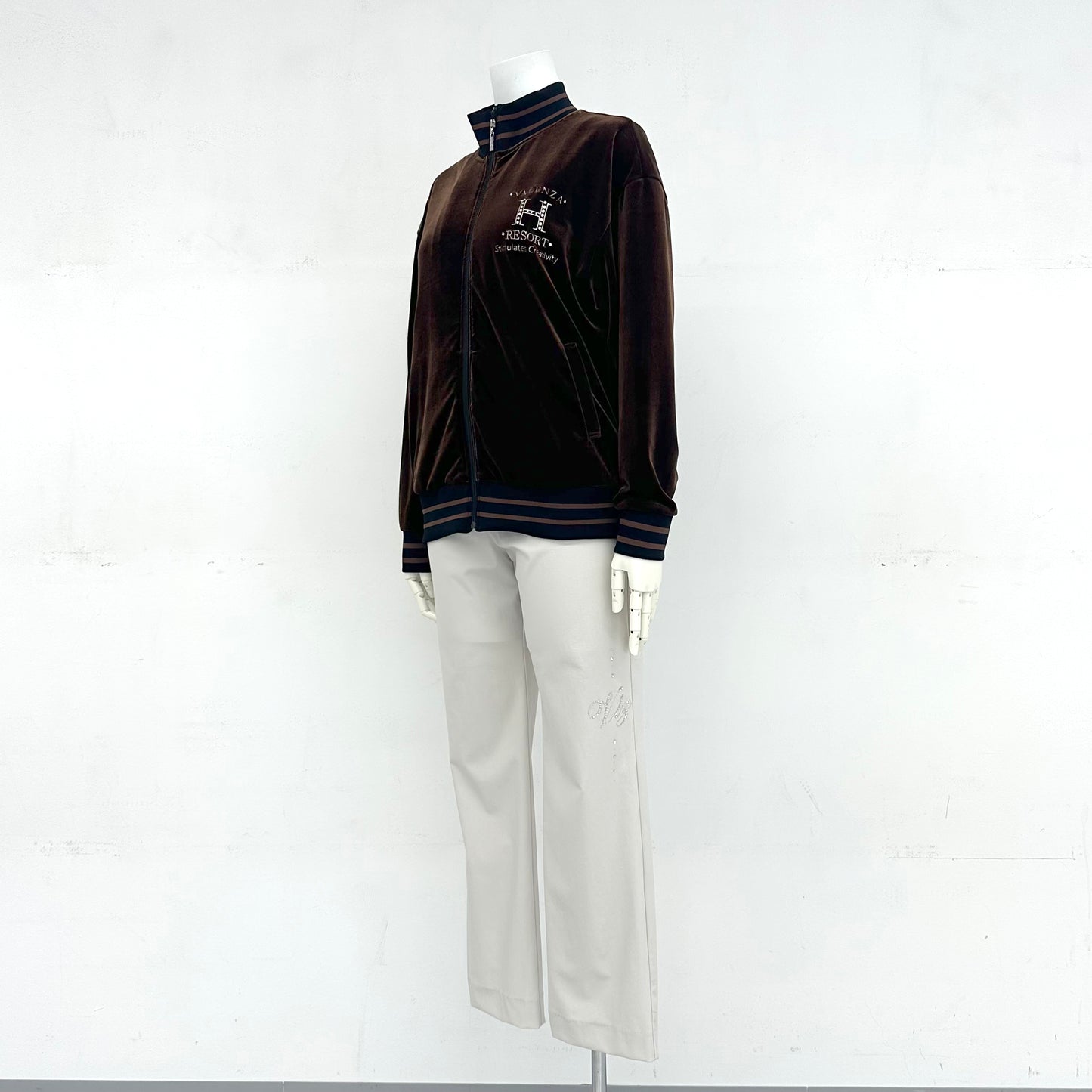 【上品な光沢】ストレッチベロアジャケット VALENZA home 5352303