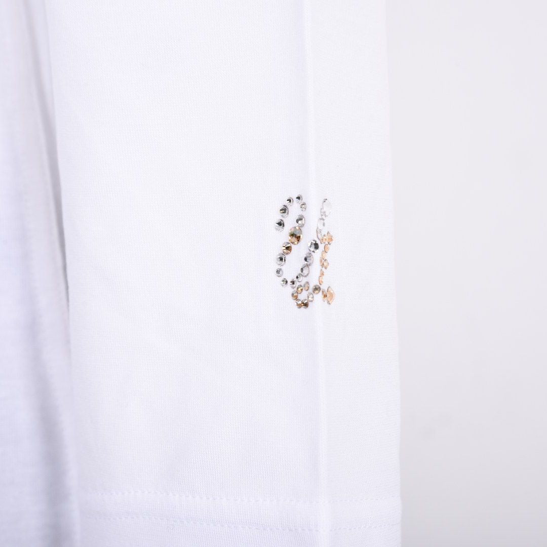 【Lサイズ】フロントモチーフ 7分袖カットソー VALENZA 5562312