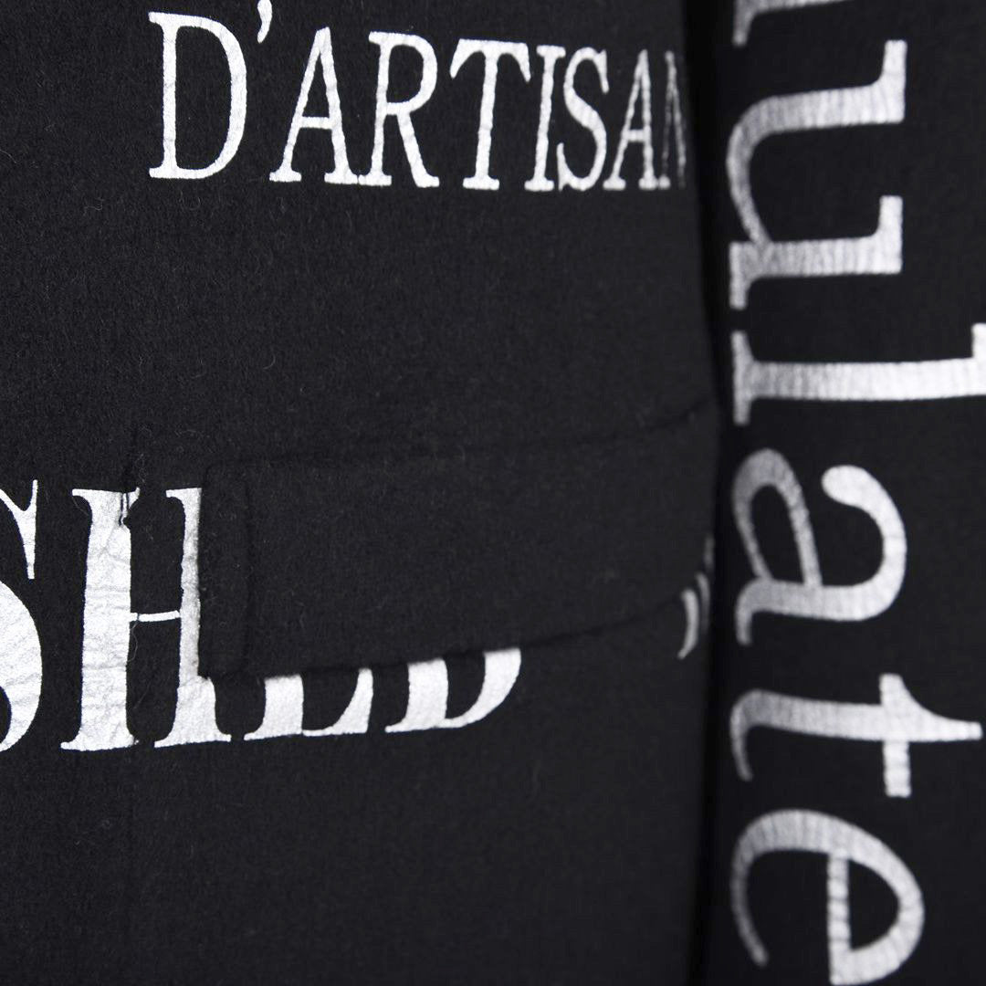 【Lサイズ】【リバーシブル】2way ウールリバー ロゴデザインロングコート VALENZA 5558700