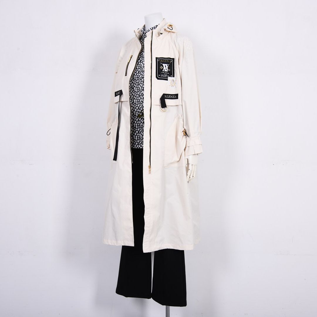 【はっ水】【形態安定】タフタロングコート VALENZA 5168300