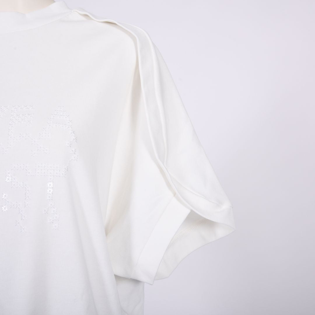 スパンコールロゴ ラグラン袖カットソー B DONNA 6062400