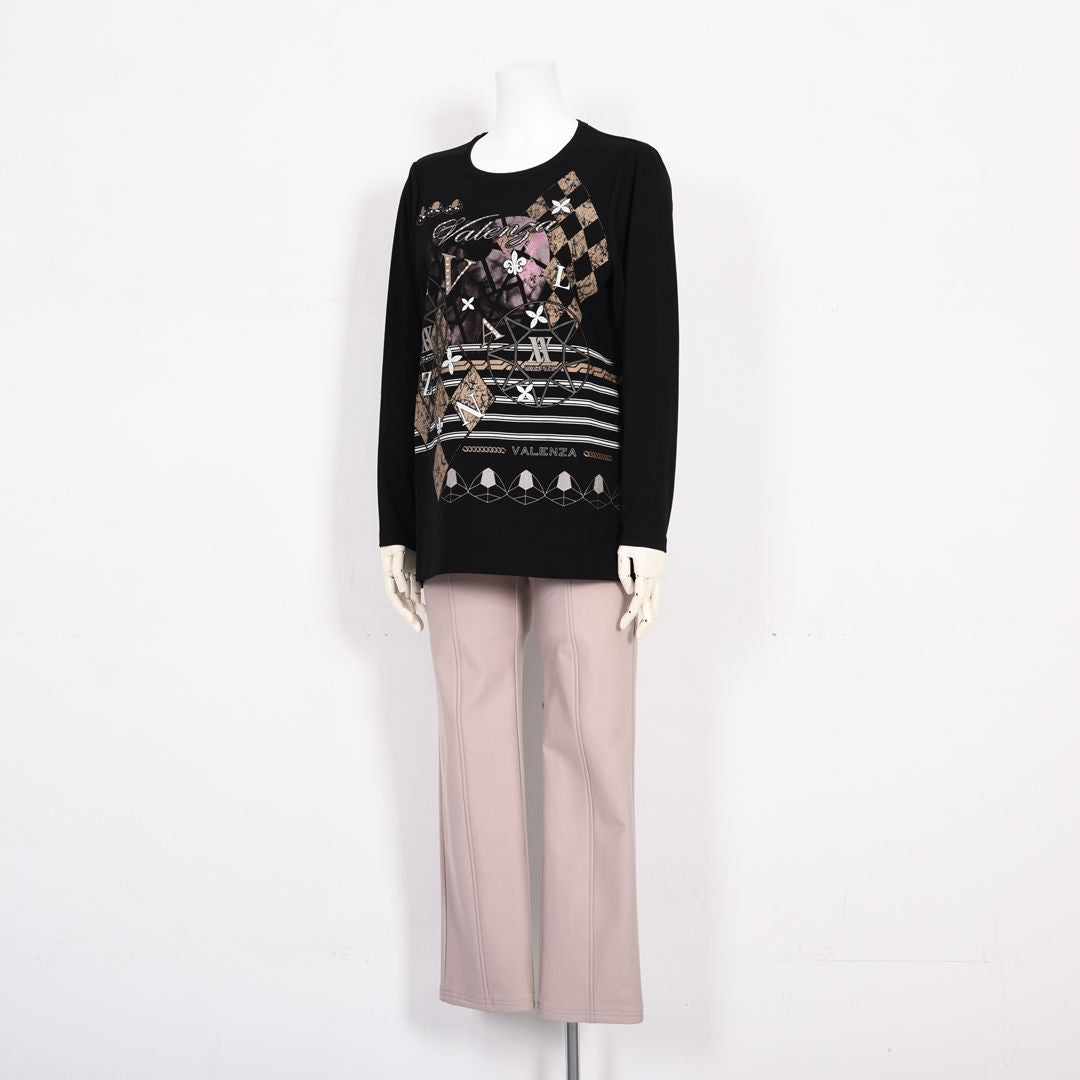 センターシーム ストレッチ ストレートパンツ VALENZA 5166608