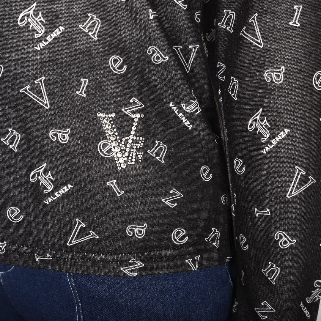 【ECO】ロゴプリント ハイネックカットソー VALENZA F 5252300