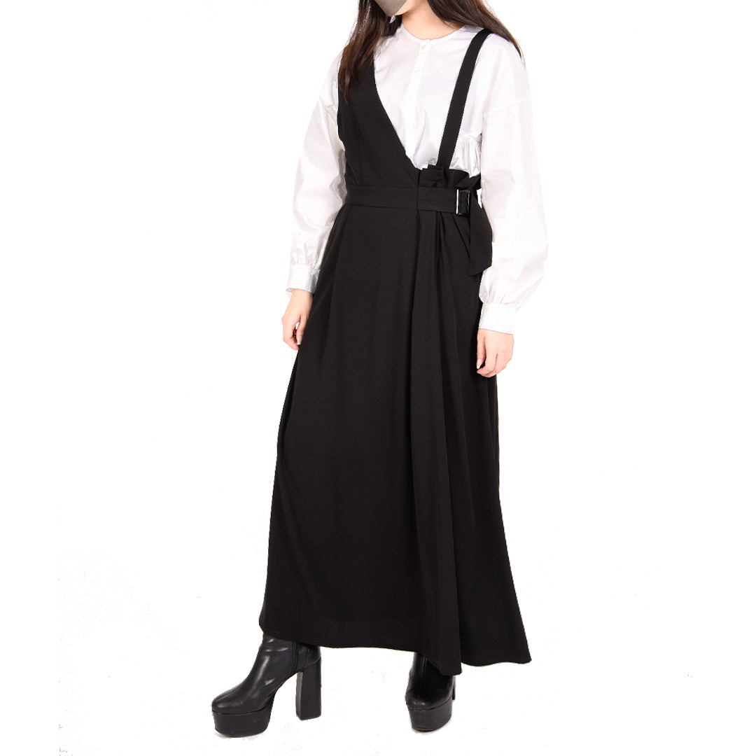 ノーカラーコットンブラウス B DONNA 6541001