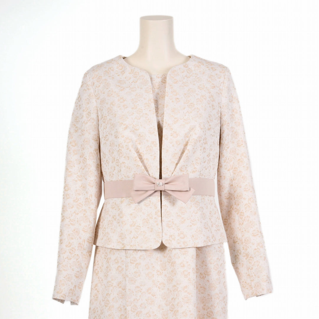 【OUTLET】杢調ジャガード ノーカラージャケット Dear Princess 3147002