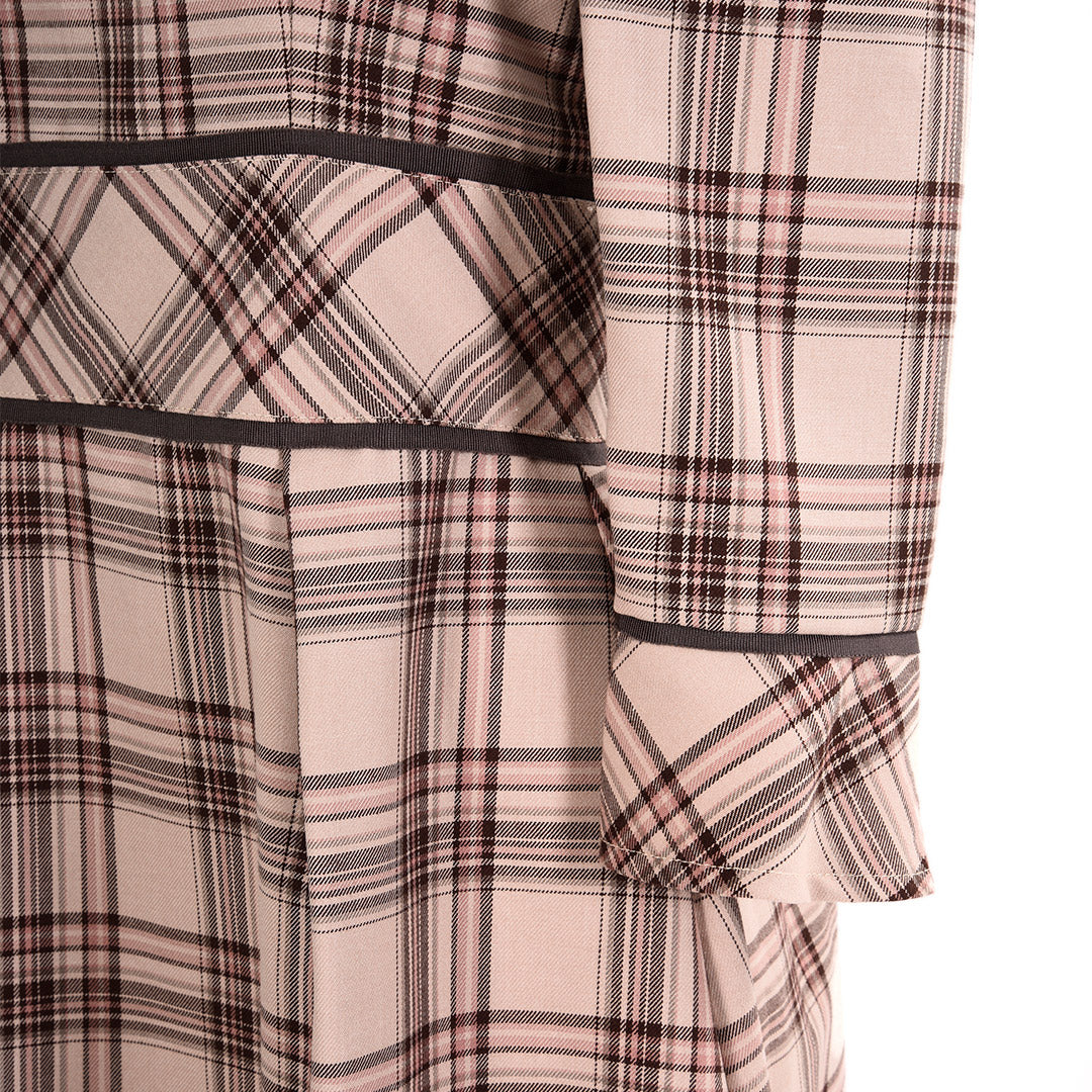 T/R Tartan Check Sleeve Dress Dear Princess