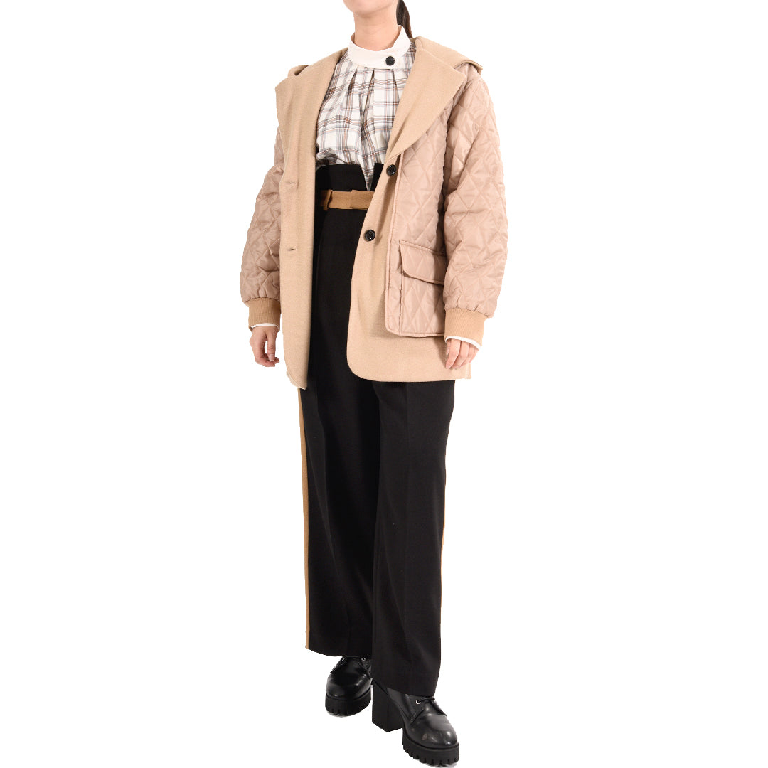 中綿ダイヤ柄キルト ジャケット B DONNA 6547004