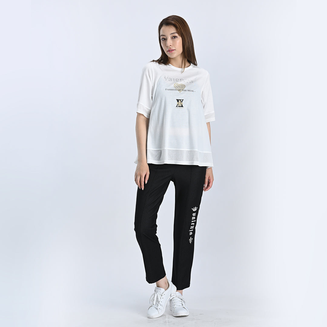 【大人気モチーフ】FORハートモチーフ　カットソー　VALENZA　5152527