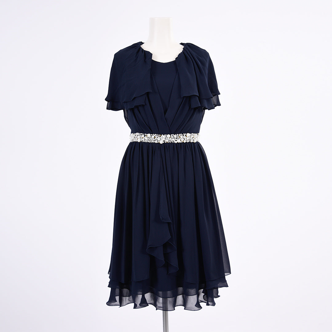 Pleated dress with flower belt Dear Princess 