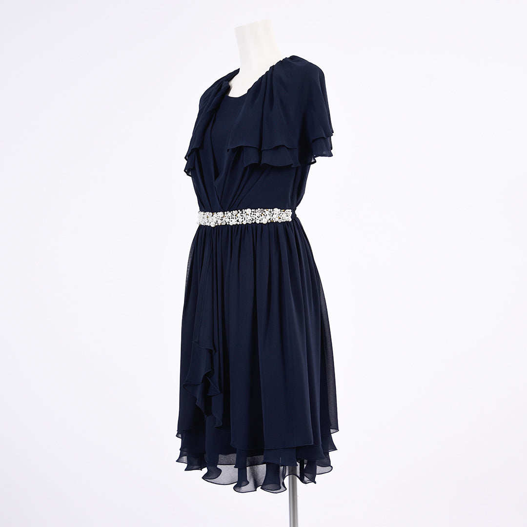 Pleated dress with flower belt Dear Princess 