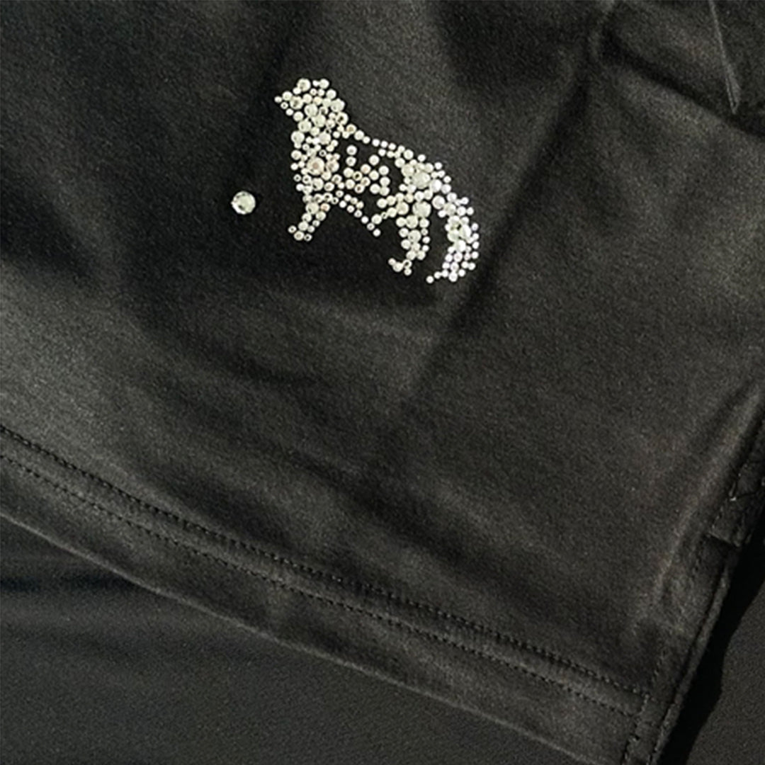 ギザリヨセルスムース　ワンちゃんモチーフ　Vネックカットソー　VALENZA F 5252201