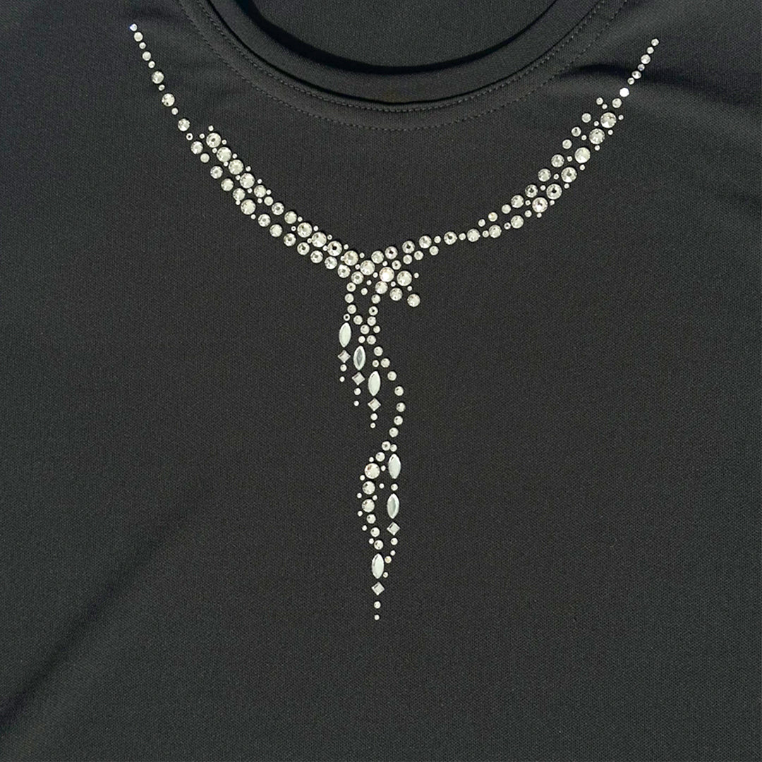 【Lサイズ】【涼感紀行】ネックレスモチーフAライン　カットソー　VALENZA　5552608