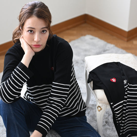 【VA heart♡】シンプル ボーダーニット　VALENZA　5153522