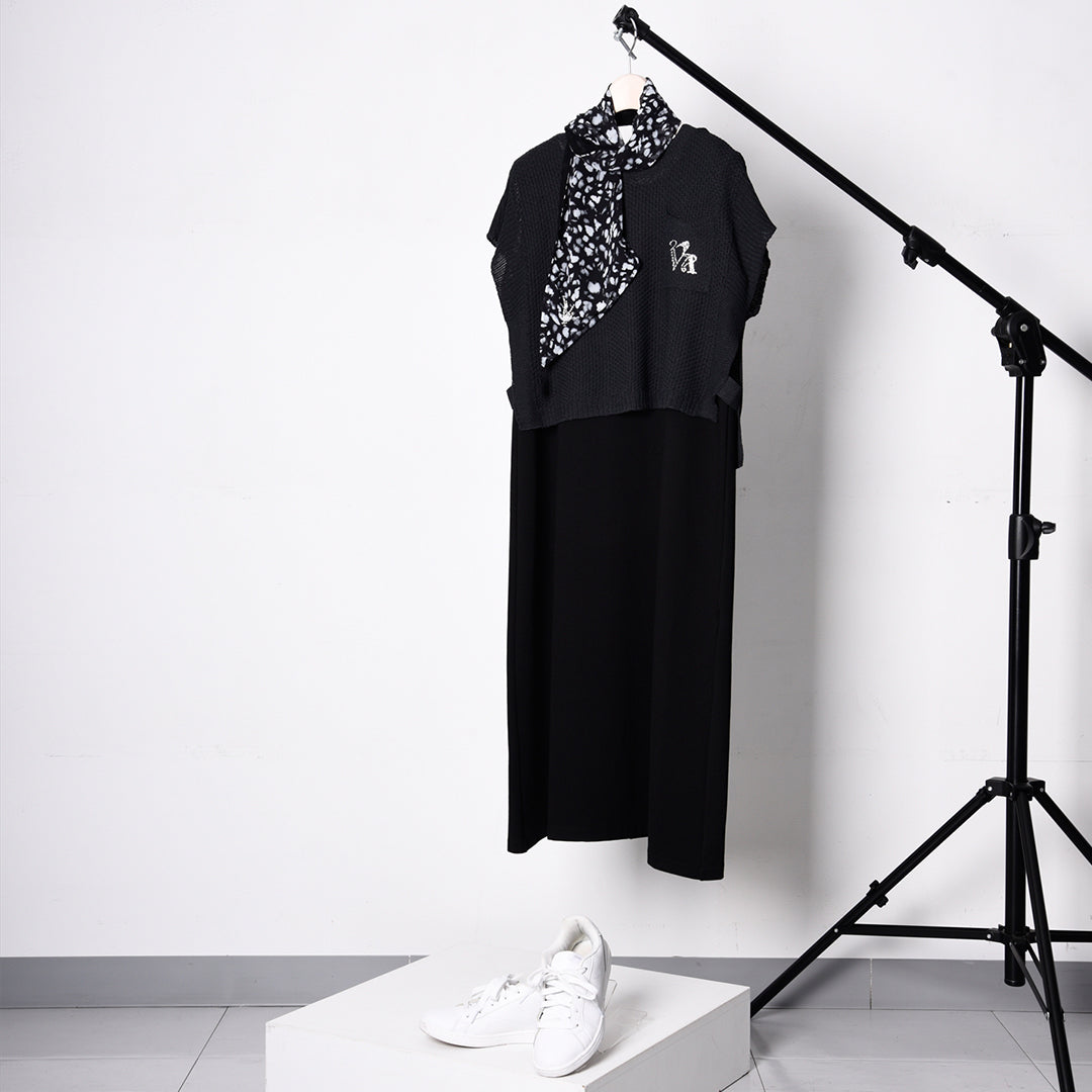 【3way】ニットベスト×ワンピース　セットアップ　VALENZA　5153612