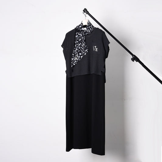 【3way】ニットベスト×ワンピース　セットアップ　VALENZA　5153612