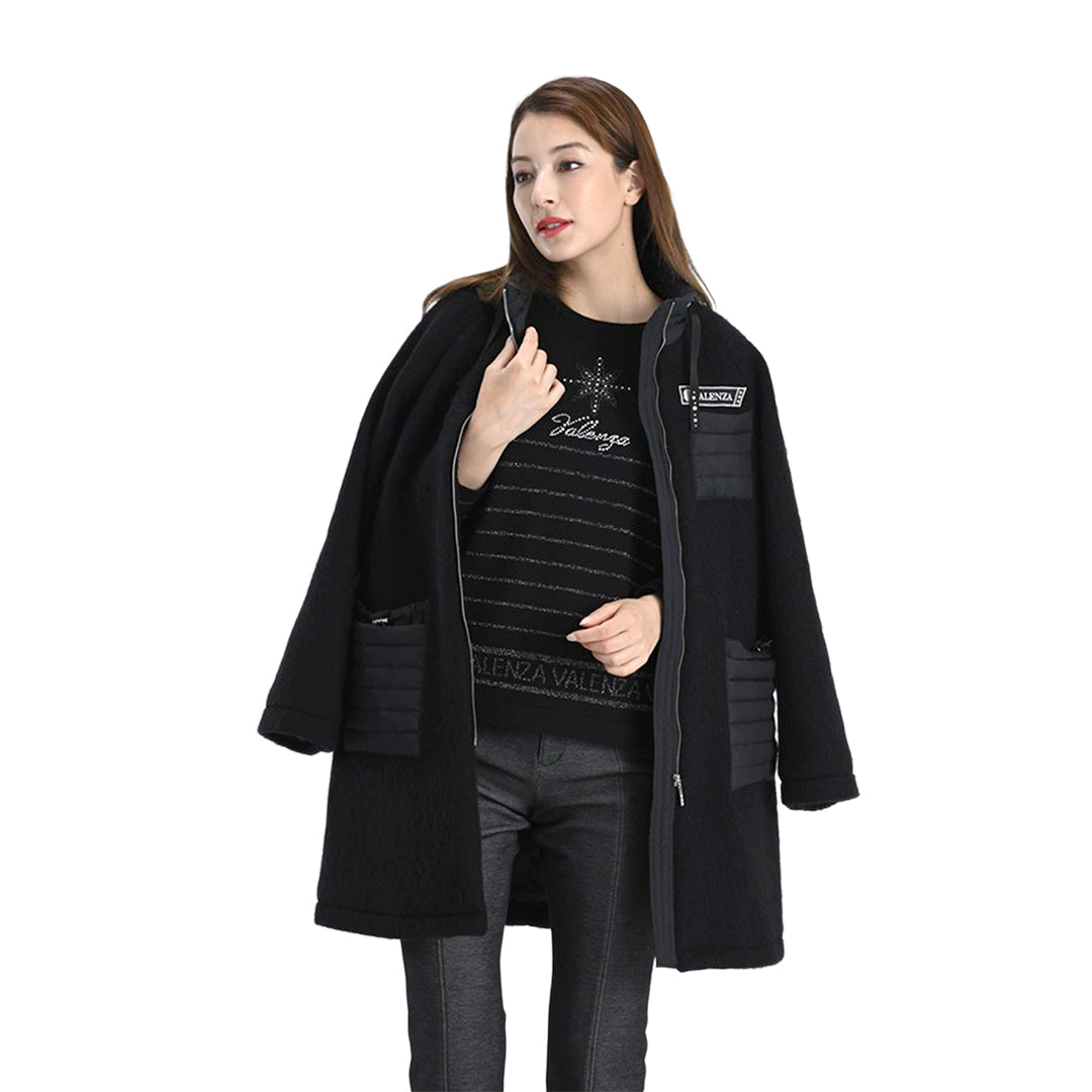 モヘヤ混　カットシャギーロングコート　VALENZA　5158703