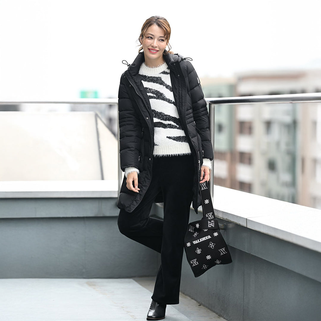 【Lサイズ】フード取り外し　2WAYロングダウンコート　VALENZA　5558705