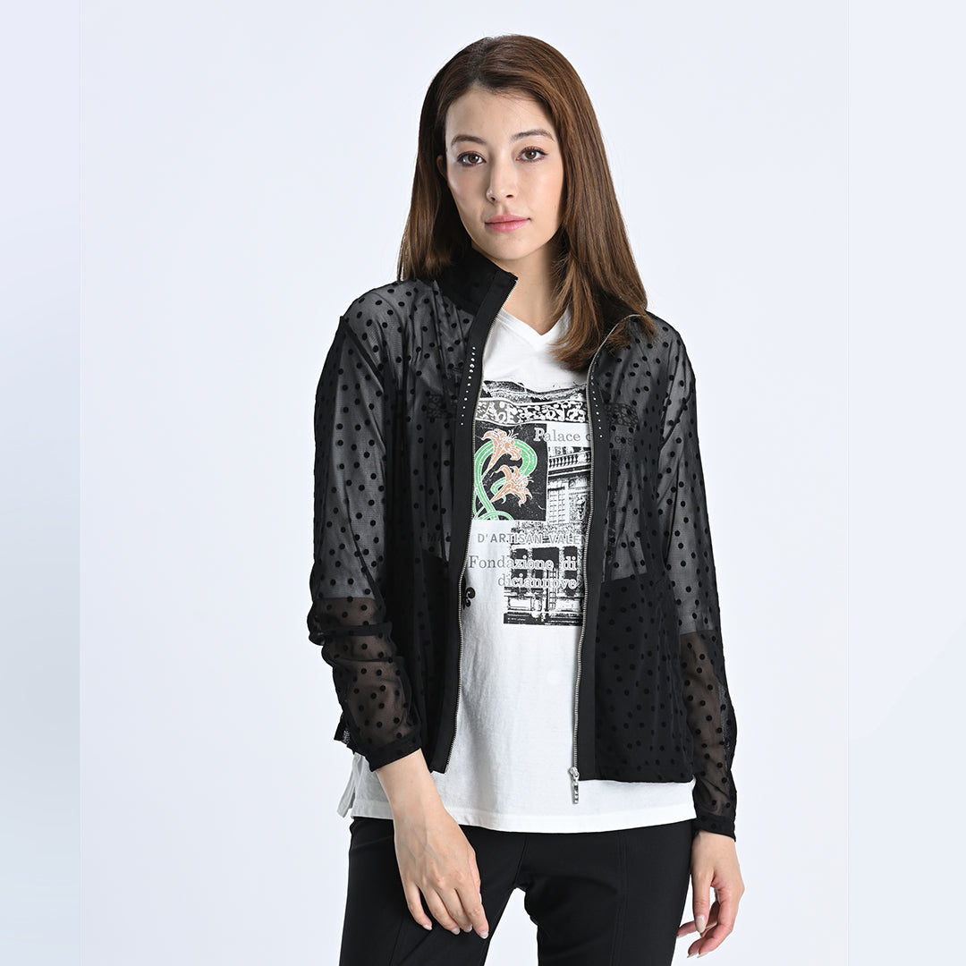 【Lサイズ】パリの街角プリント　カットソー　VALENZA　5552603