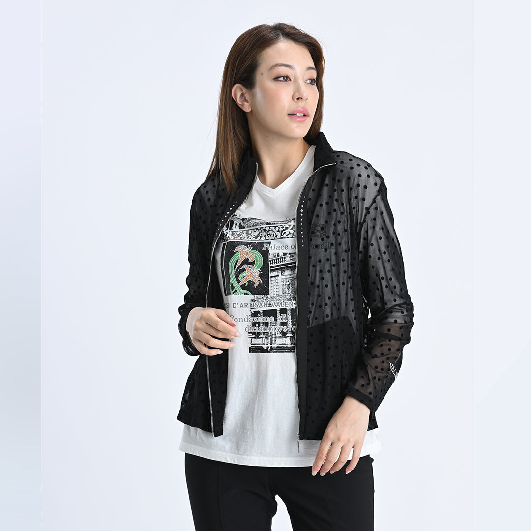 パリの街角プリント　カットソー　VALENZA　5152603