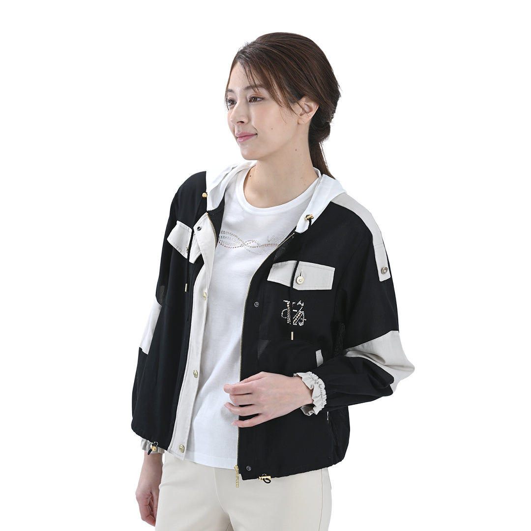 袖チュール　7分袖カットソー　VALENZA　5162406