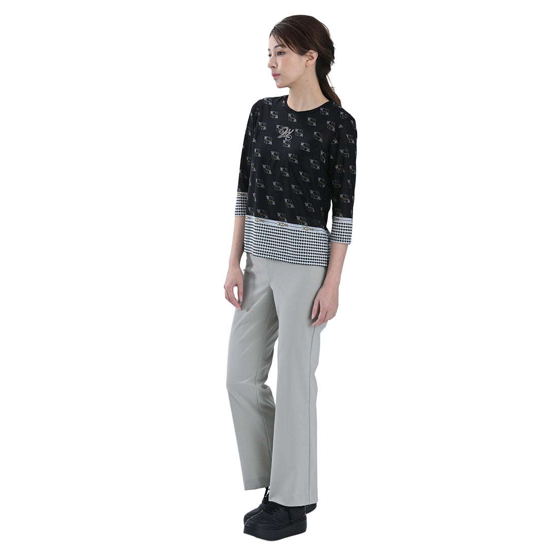 7分袖　ロゴプリントカットソー　VALENZA　5162315