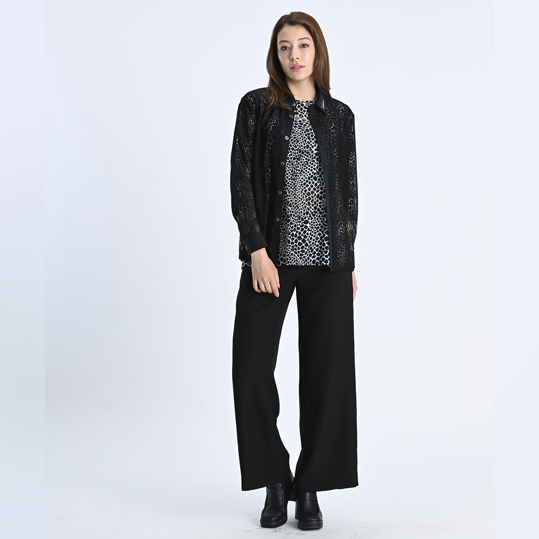 きれいめシルエット　ワイドパンツ　VALENZA F　5256200