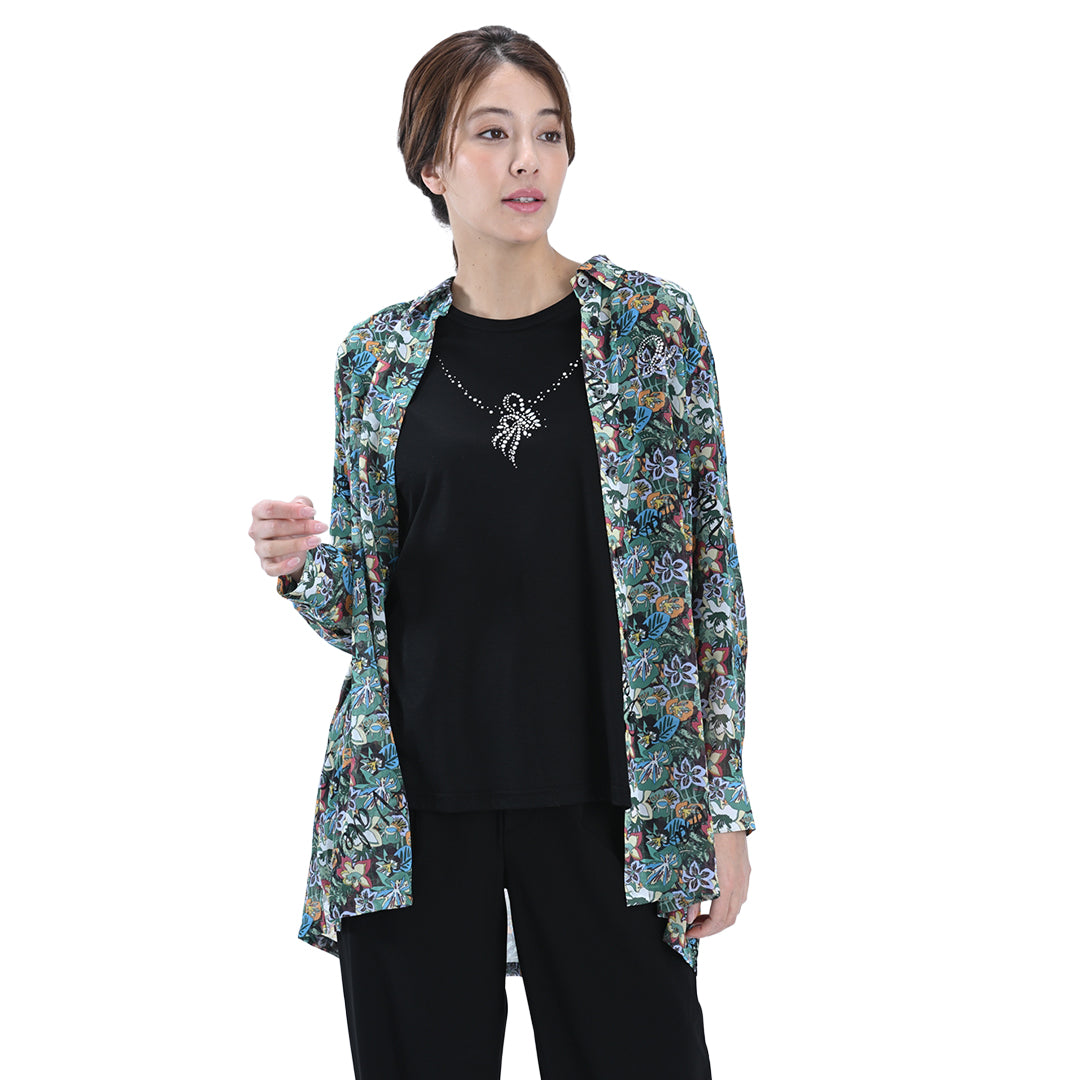 【 残り1点 】ネックレスモチーフ　カットソー　VALENZA　5162321