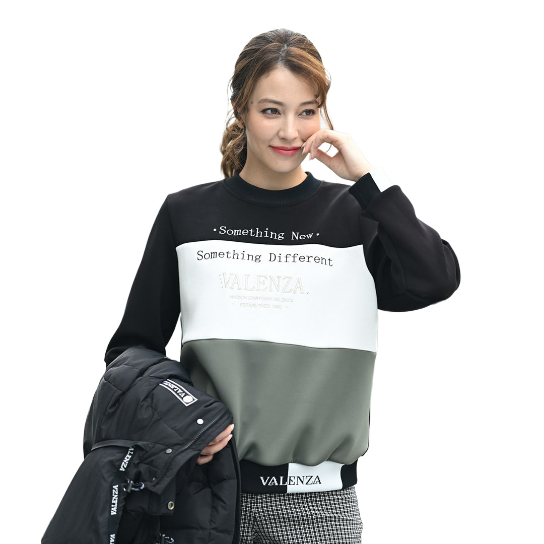 【Lサイズ】フロント切替　ロゴトレーナー　VALENZA　5552701