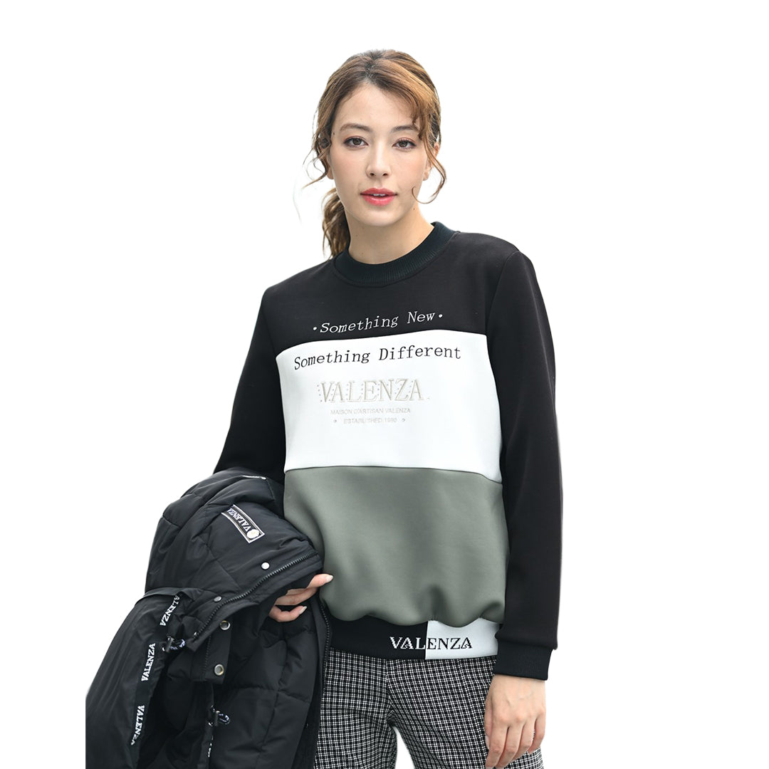 【Lサイズ】フロント切替　ロゴトレーナー　VALENZA　5552701