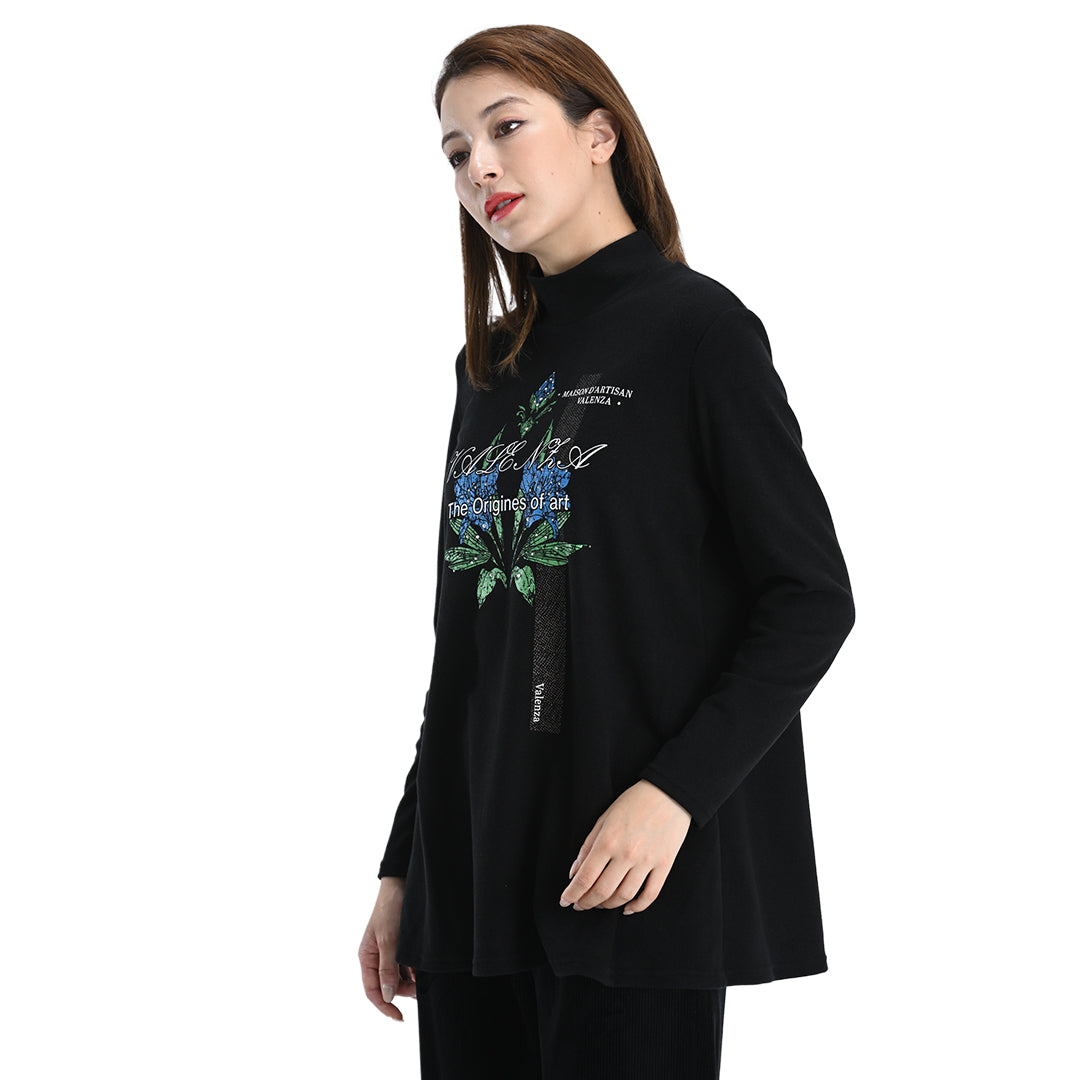 【Lサイズ】【保温】【吸湿発熱】プレミアウォーム ハイネックカットソー　VALENZA　5552700