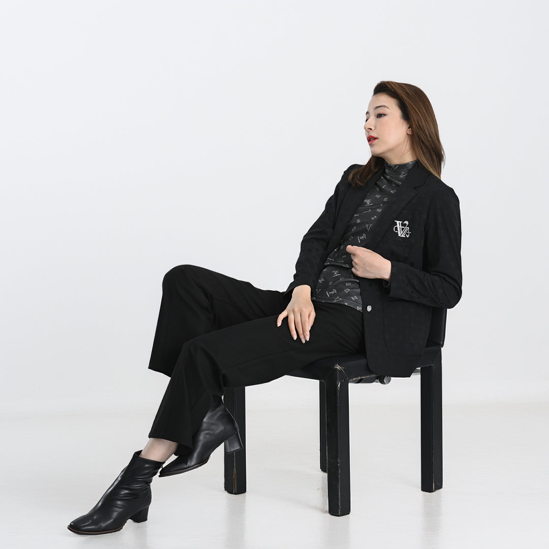 【ECO】ロゴプリント ハイネックカットソー　VALENZA F 5252300