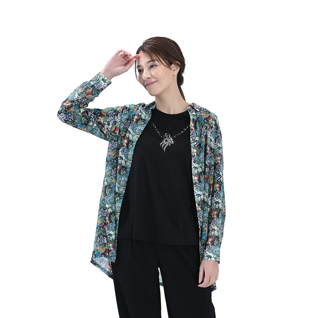 【 残り1点 】ネックレスモチーフ　カットソー　VALENZA　5162321