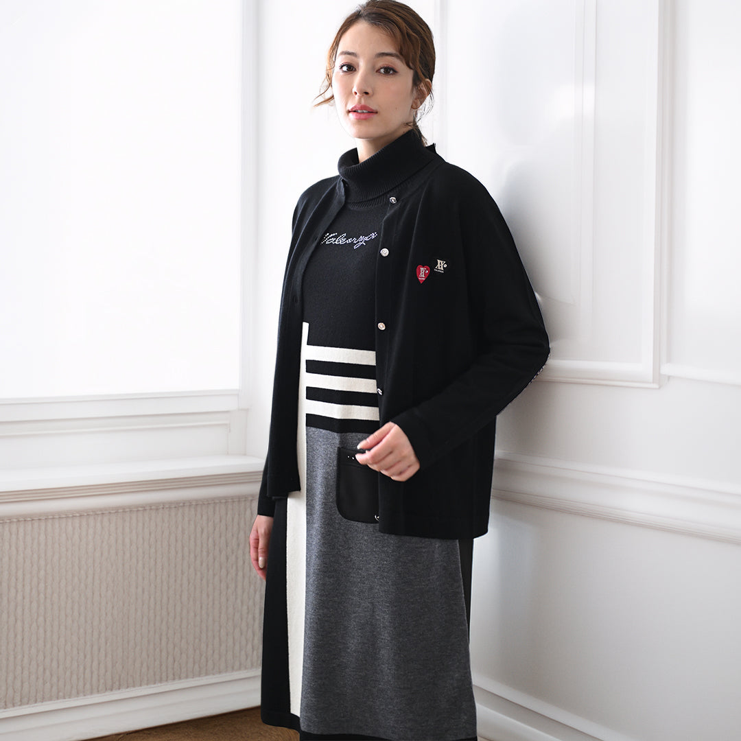 【アップデートして登場♡】ダンボールニット ハイネックワンピース　VALENZA　5153709