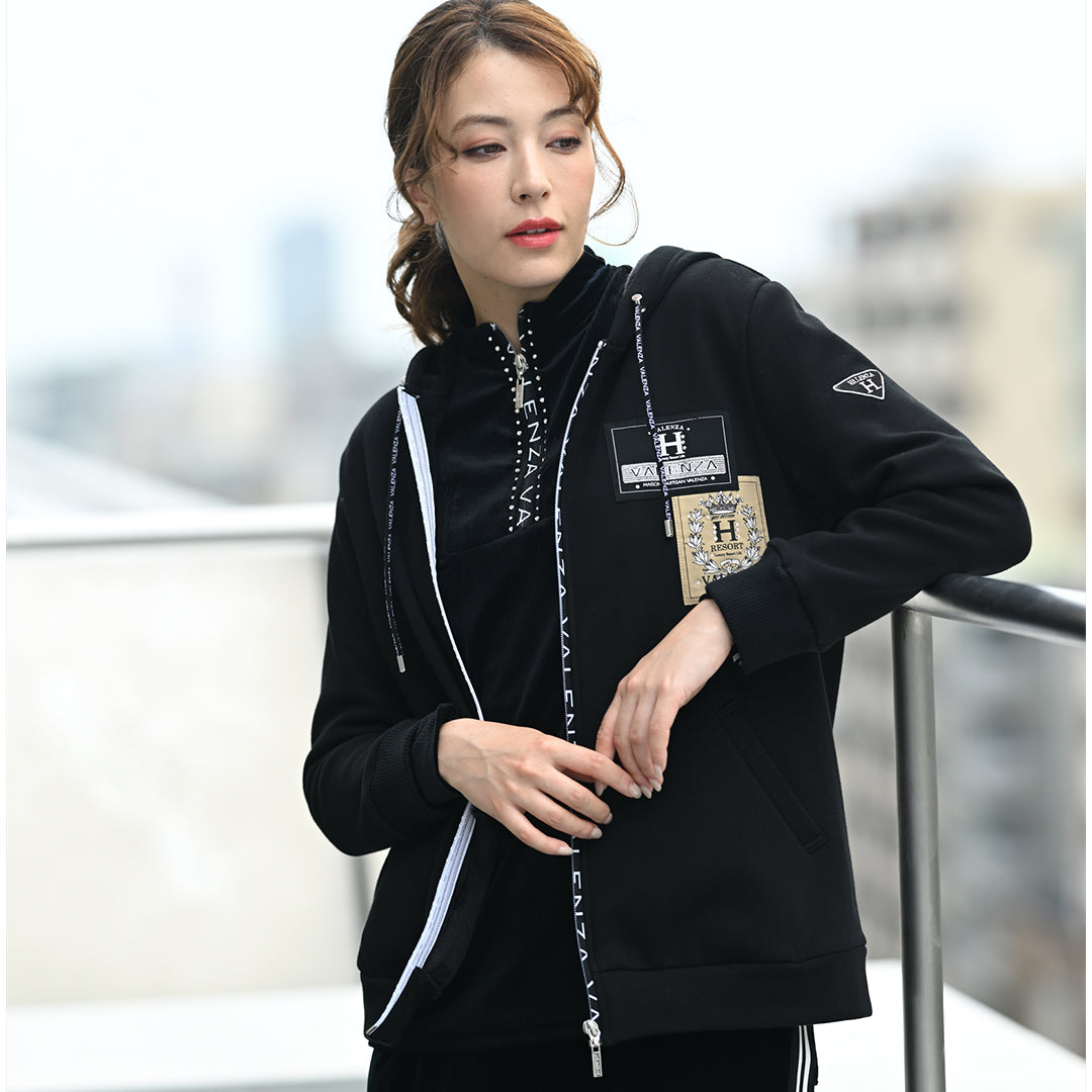 【セットアップ◎】ストライプベロア カットソー　VALENZA home　5352402