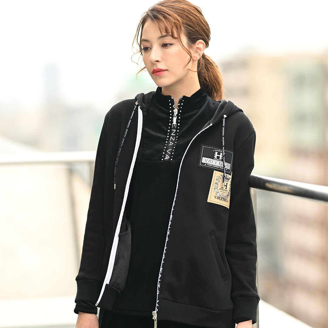 【セットアップ◎】ストライプベロア カットソー　VALENZA home　5352402