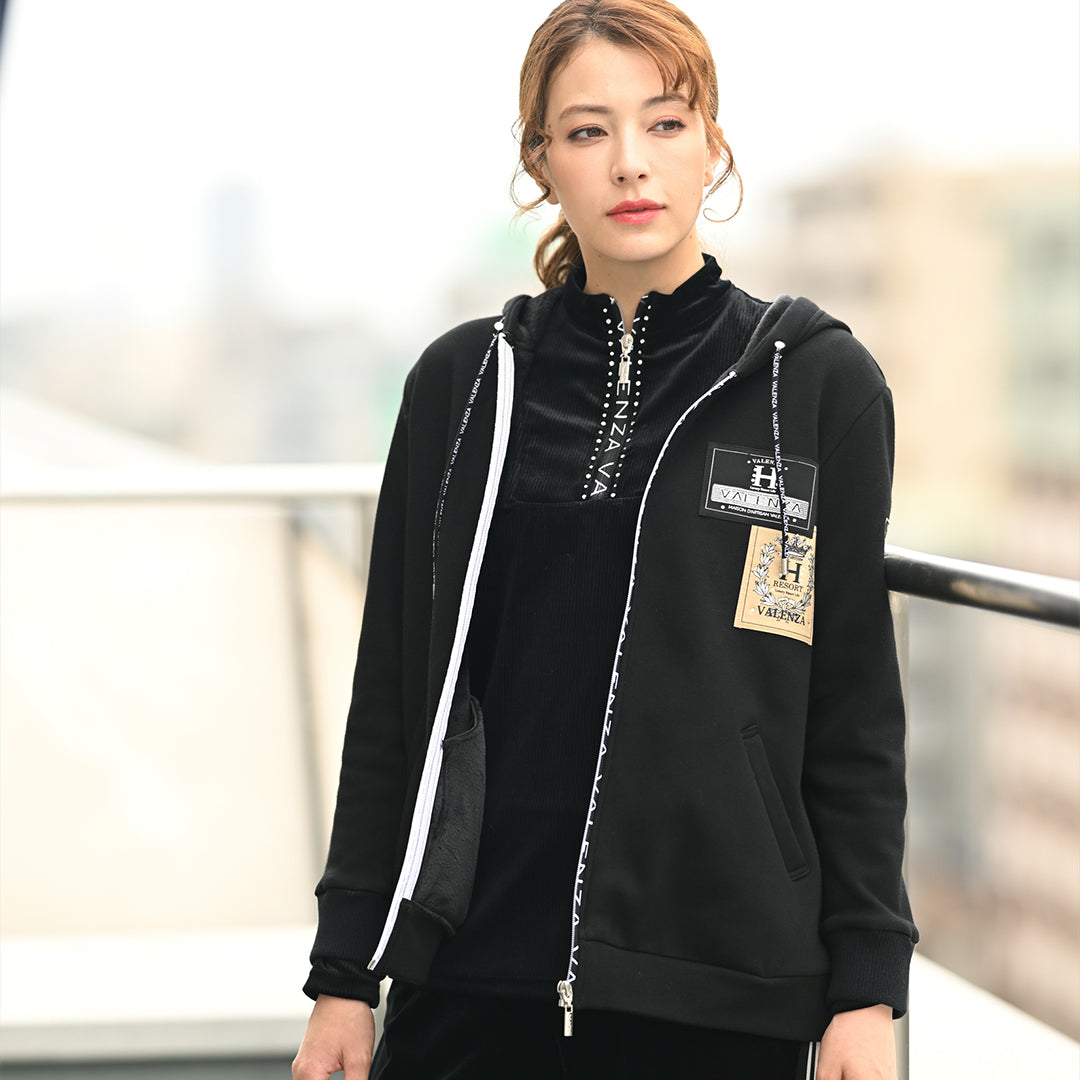 【セットアップ◎】ストライプベロア カットソー　VALENZA home　5352402