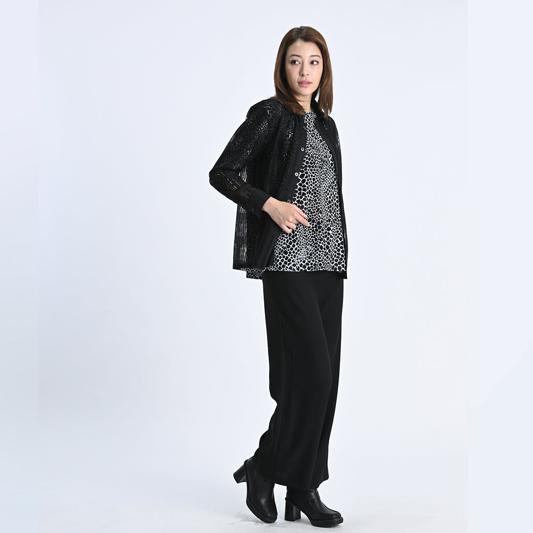 きれいめシルエット　ワイドパンツ　VALENZA F　5256200