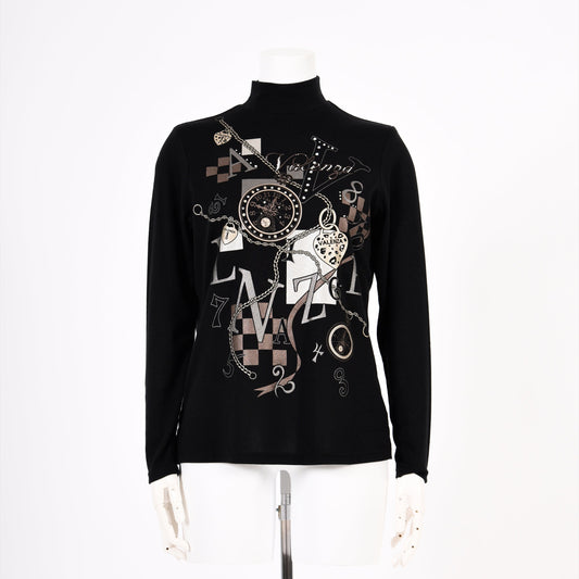 フロントモチーフ ハイネックカットソー　VALENZA　5152515