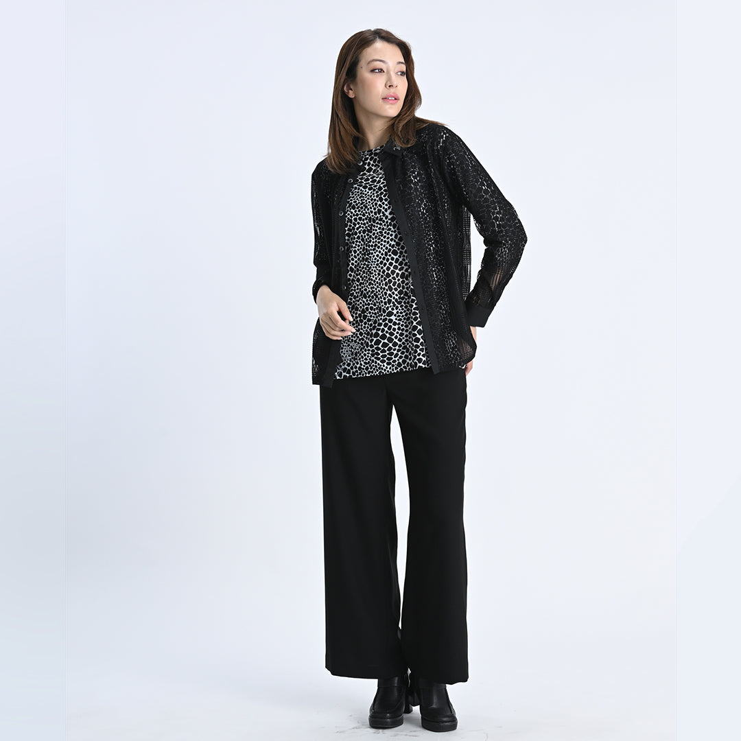 きれいめシルエット　ワイドパンツ　VALENZA F　5256200